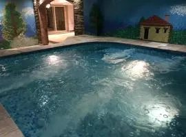 Cheerful standalone villa with pool and waterfall