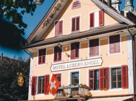 Hotel Luzern Engel, hótel með bílastæði í Hitzkirch