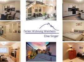 Ferien Wohnung Weinheim - Die FeWo i.d. Nordstadt, hotel in Weinheim