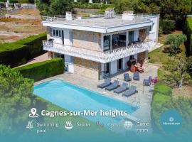 Villa Grenouillère - Sea view - Sauna - Gym, hotel v mestu Cagnes-sur-Mer