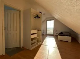 Parkplätze, Einzelbetten, 2 Balkone, fast Wi-Fi 100 Mbit, Homeoffice, Aufzug, lichtdurchflutet, Panoramablick
