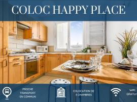 COLOC HAPPY PLACE - Belle colocation de 3 chambres - Wifi gratuit、アンヌマスのホテル