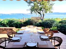 Maison de 4 chambres a Sainte Maxime a 200 m de la plage avec vue sur la mer piscine partagee et jardin amenage