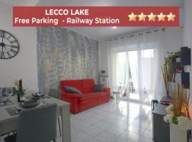 Lago di Lecco - Parcheggio Gratuito - Stazione Ferroviaria, levný hotel v destinaci Calolziocorte