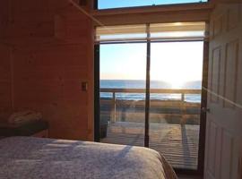 Cabaña Orca Lodge Norte frente al mar en Curanipe, Ideal para desconectar en pareja, chata v destinaci Curanipe