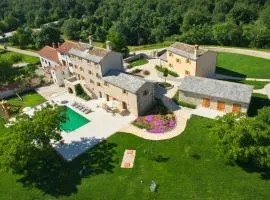 Villa Poropati, Grožnjan, Istria - Luxury Countryside Estate for up to 19 persons - Large pool of 80m2 with kids section