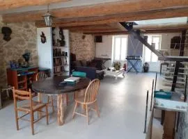 Maison restaurée à l'ancienne avec terrasse
