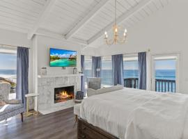 Romantic Getaway - Luxury Oceanfront Studio - Private Balcony - Fireplace, viešbutis mieste Ošensaidas