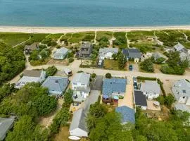 Peconic Sound Beach Home: Backyard & Vineyards