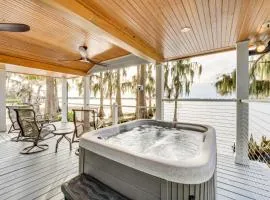 Hot Tub and Fire Pit Lakefront Home on Lake Eloise