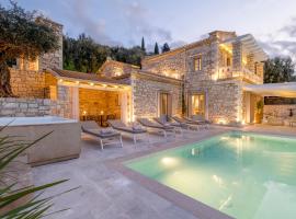 Ionian Stone Luxury Villas in Corfu, hotel with parking in Píthos