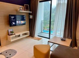 Hotspring 2 Room Suite @ Sunway Onsen with Theme Park View 4 to 6 pax, hotel in Tambun