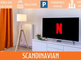 ZenBNB / Scandinavian / Gare / Parking Privé /, alquiler vacacional en Annemasse