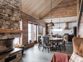 Luxurious cottage with sauna overlooking mountains, vila v destinaci Vemdalsskalet