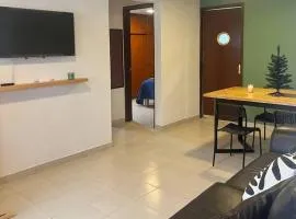 Depto. equipado, Dos Habitaciones, Centro Tulancingo