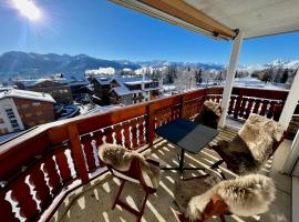 Exclusive Comfy Apartment in Central Crans-Montana, hotel in Lens