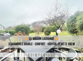 MAISON LAGRANGE - 3 chambres Quartier IUT Hôpital, дом для отпуска в Кемпере