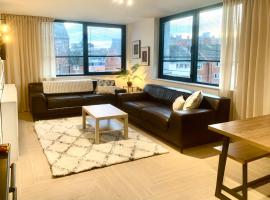 Award Winning Large Stylish 3 bedroom City centre Apartment Free secure Parking, acomoda&ccedil;&atilde;o com cozinha em Liverpool