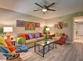 Bright Colorful Home with Private Fenced Yard STEPS from Flagler Avenue! Stroll to the Beach!