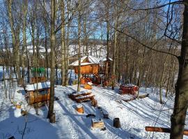 Treehous Sněžn&iacute;k s wellness, camping de lujo en Doln&iacute; Morava