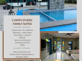 Rumah Armand Studio Family Suite with Swimming Pool Pengkalan Balak Tg Bidara Masjid Tanah Melaka, homestay in Kampong Ayer Hitam Ulu