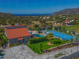 Villa Neveda mit Tennis und Basketballplatz, hotell i Datça