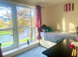 Spacious room with study table, homestay in Hatfield