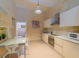 Typical Maltese town house just outside Valletta