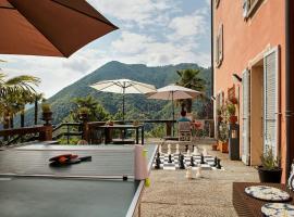 Wild Valley Palm Terrace in Valle Onsernone, holiday home in Loco