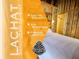 Studio Lachat - Centre village, vue montagnes - AravisTour, khách sạn ở Saint-Jean-de-Sixt