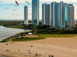 Flats Vista para o Mar - Pé na Areia - 4 opções de quarto com café da Manhã