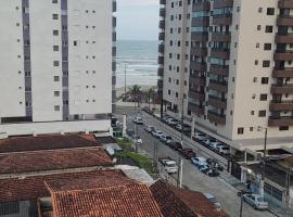 Apartamento Praia Grande Vila Caiçara Vista Mar, hotel a Solemar