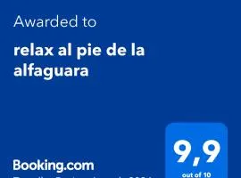 Relax al pie de la Alfaguara