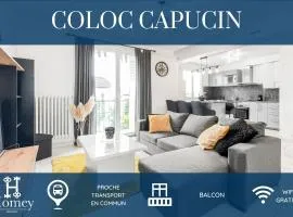 COLOC CAPUCIN - Belle colocation avec 3 chambres indépendantes / Balcon privé / Parking collectif / Wifi gratuit