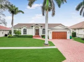 Pet-friendly waterfront home with pool, spa and dock