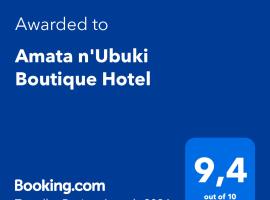 Amata n'Ubuki Boutique Hotel Ltd, hotel poblíž Letiště Kigali - KGL, Kigali