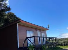 Cabaña de campo con vista al mar