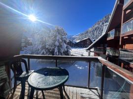 Studio pieds des pistes plein soleil, ski resort sa Les Contamines-Montjoie