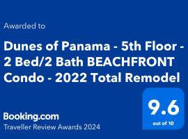 Total Remodel BEACHFRONT 5th Floor - 2 Bd & 2 Ba - Dunes of Panama, hotel adaptado en Panama City Beach