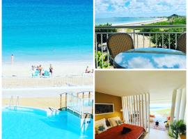 MONT VERNON SECRET Magnifique studio sur la plage avec piscine Orient Bay NEW、Saint Martinのホテル