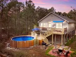 Waterfront Home with Pool, Hot Tub and Game Area