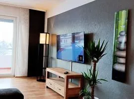 Abendsonne Obergeschoss mit Balkon