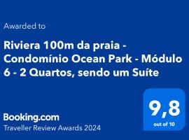 Riviera Modulo 6 100m da praia - ATENÇÃO - Piscina em reforma, íbúð í Riviera de São Lourenço