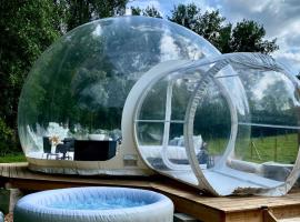 La bulle du Bon'Heure, luxury tent in Somme-Leuze