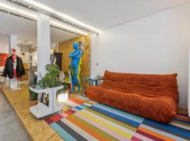 Cosy art studio near station with bikes and garden, apartamento en Gante