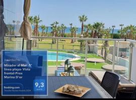 Mirador al Mar -1ª línea playa- Vista frontal-Prox Magic World, apartment in El Borseral