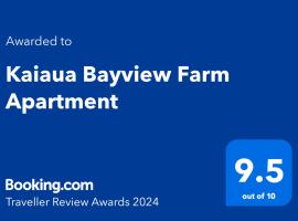 Kaiaua Bayview Farm Apartment, holiday rental sa Auckland