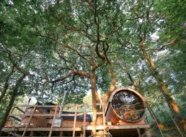 Pine Tree House with Hot tub & Sauna、バーマスのアパートメント