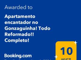 Apartamento encantador no Gonzaguinha! Todo Reformado!! Completo!, hotel near Brisamar Shopping, São Vicente