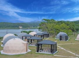 Glamping Base IZUMO "Lakeside Hot Spring Hotel Kun - Vacation STAY 42025v，出雲的豪華露營地點